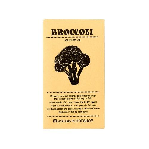 Broccoli 'Waltham 29' Seed Packet