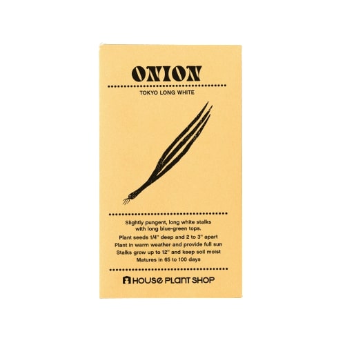 Onion 'Tokyo Long White' Seed Packet