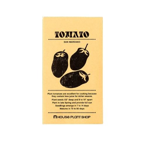 Tomato 'San Marzano' Seed Packet